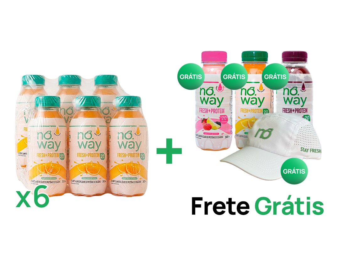 6 Packs Noway com brindes, boné e frete grátis